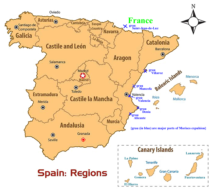 Regions of Spain